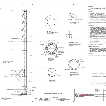 Strake Stack Drawing